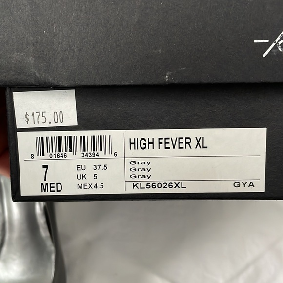 Kenneth Cole New York grey pattern leather heels - Picture 9 of 9